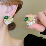 Vintage Pearl Bloom Earrings