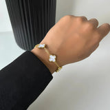 Black & white Clover bracelet