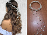 White Marble Slush Pearls HairBand