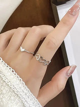 Silver Affection love Ring