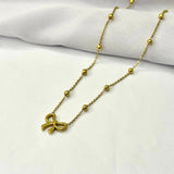 Bow Charm Necklace