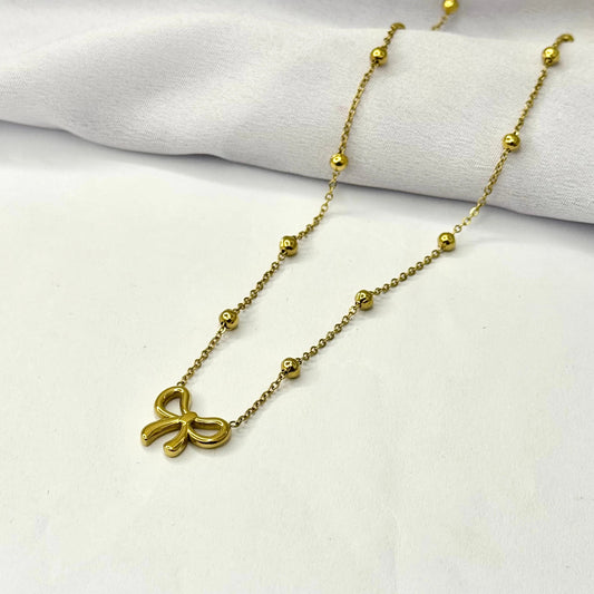 Bow Charm Necklace