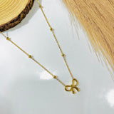 Bow Charm Necklace