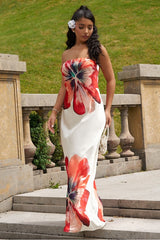 Floral Flame Maxi Dress