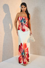 Floral Flame Maxi Dress
