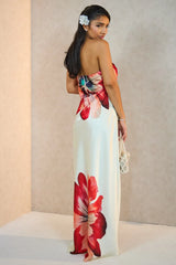 Floral Flame Maxi Dress