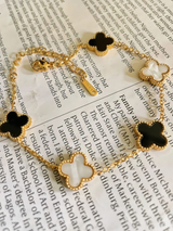 Black & white Clover bracelet