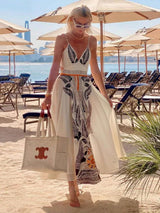 Palm Mirage Maxi Dress