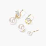 Crystal Pearl Drop Earring