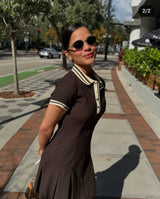 Maroon Polo Mini Dress