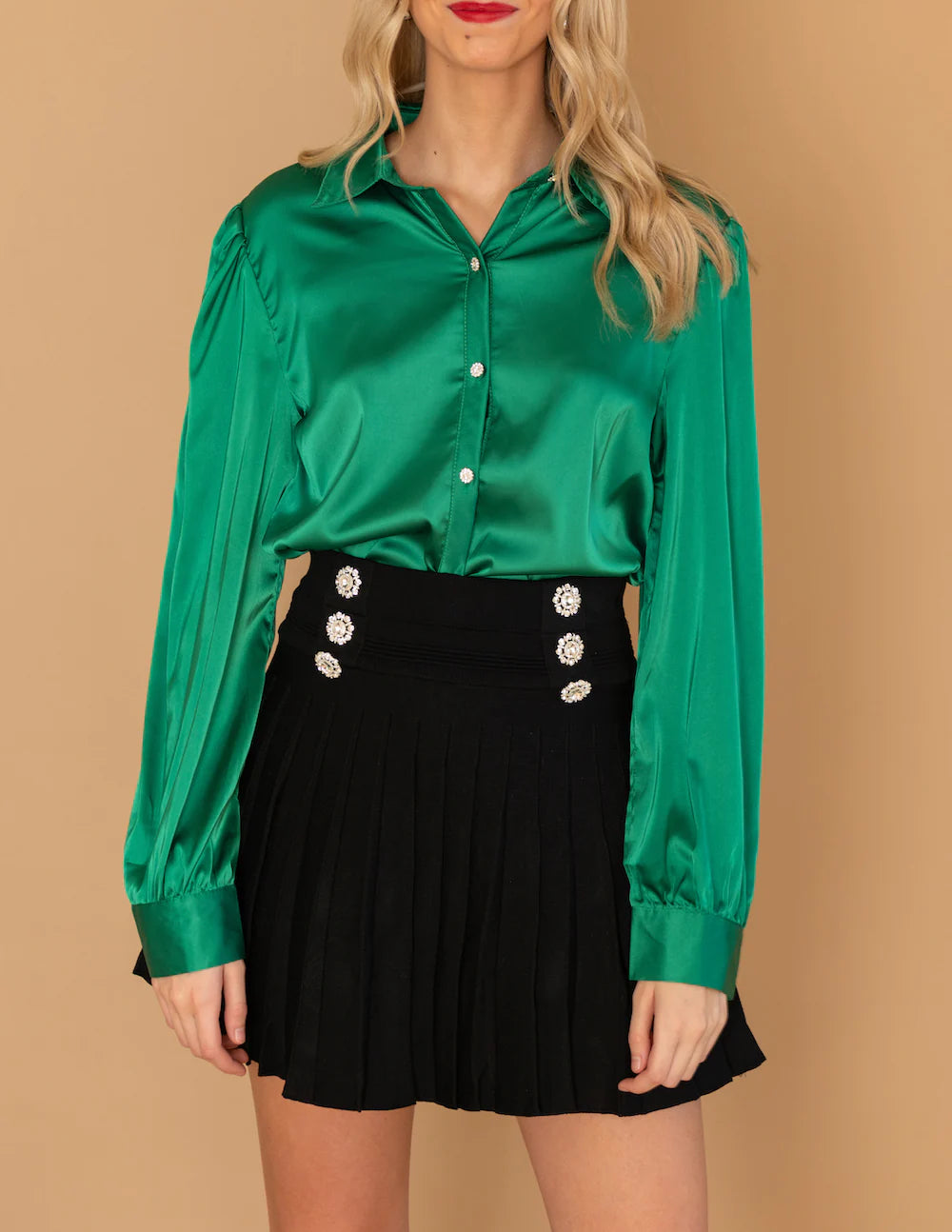 Green Solid Shirt Main image