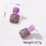 Four-Prong Crystal Earrings