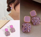 Four-Prong Crystal Earrings