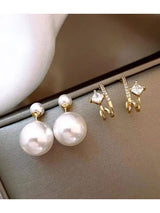Crystal Pearl Drop Earring