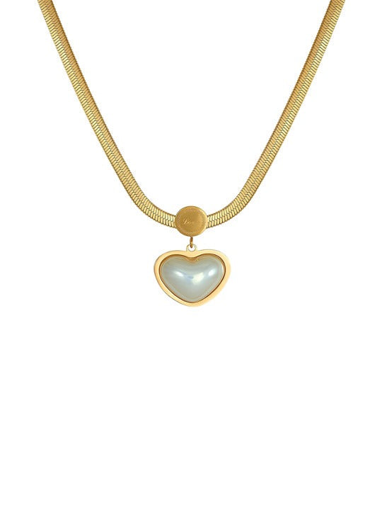 Pearl Heart Necklace