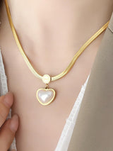 Pearl Heart Necklace