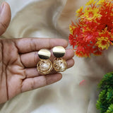 Golden Sphere Earrings