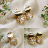 Golden Sphere Earrings