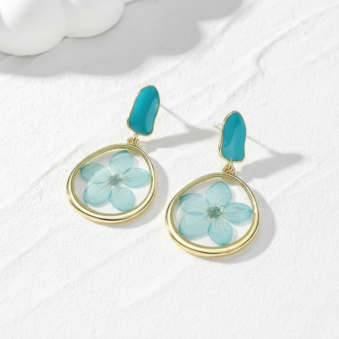 Teal Whisper Earrings Main image