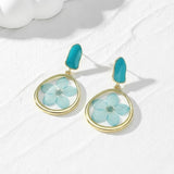 Teal Whisper Earrings