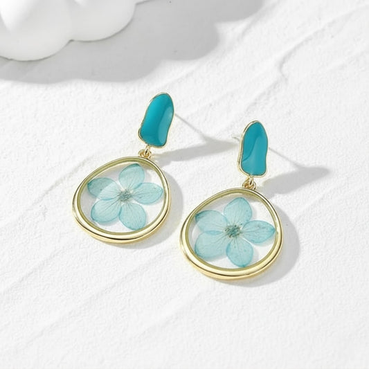 Teal Whisper Earrings