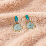 Teal Whisper Earrings