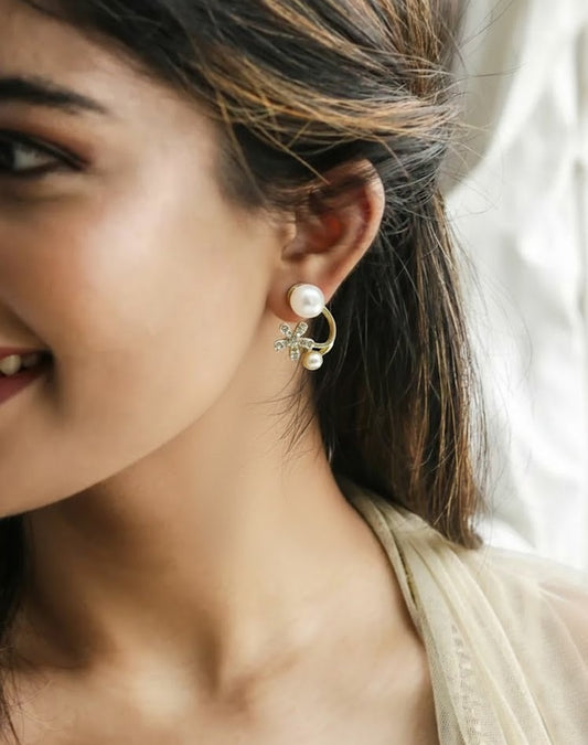 Orbit Flora Sparkle Earrings