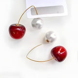 Cherry Pearl Drop Earrings