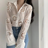 Floral Eyelet Blouse