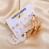 Golden Earrings Set