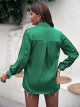 Green Solid Shirt