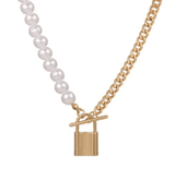 Half Pearl Lock Neckpiece