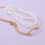 Half Pearl Studed Neckpiece