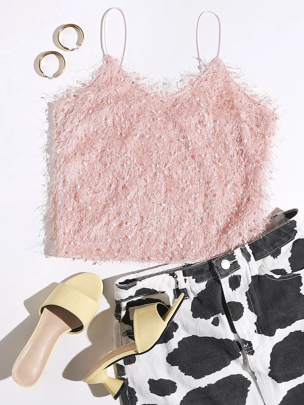 Matt Snow Crop Top For Her