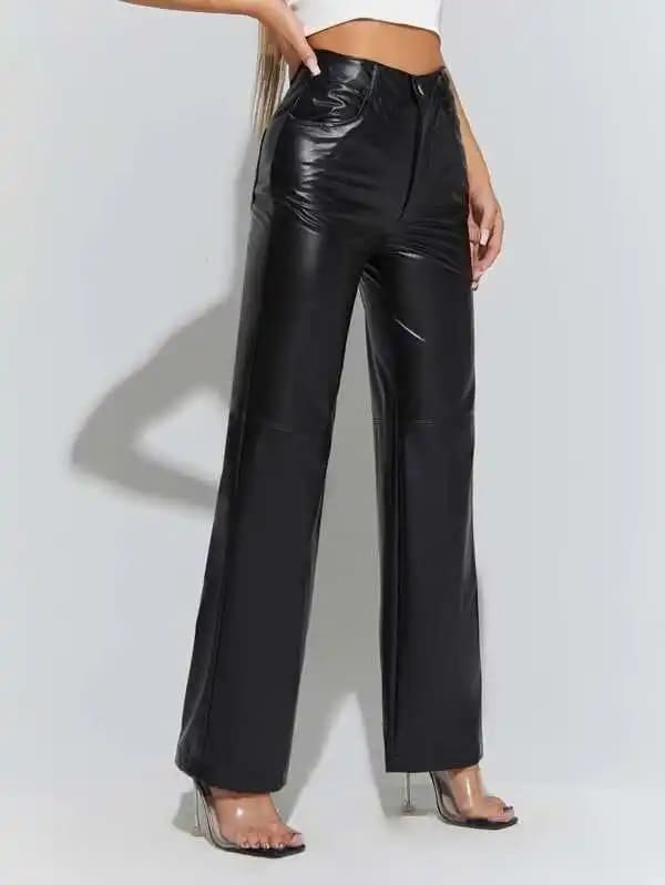 Metallic Wide Pants For Her