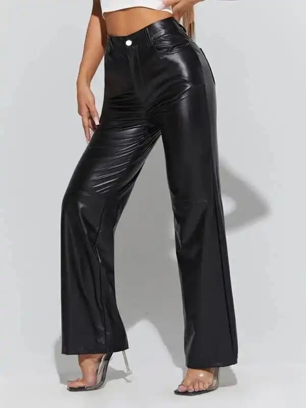 Metallic Wide Pants For Her