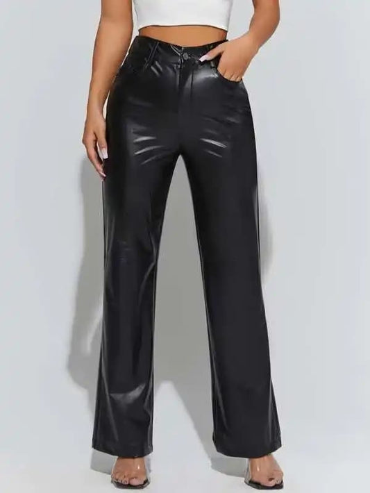 Metallic Wide Pants For Her