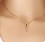 Minimalist Golden Chain Neckpiece