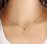 Minimalist Golden Chain Neckpiece