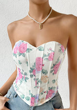 Pink Rose Corset Top