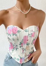 Pink Rose Corset Top