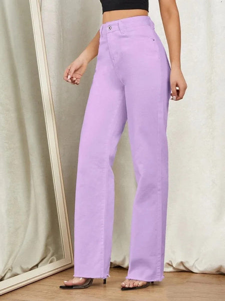 Purple Wide Leg Jeans – IStyleRight