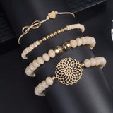 Quad Lotus & Infinity Decor Bracelet
