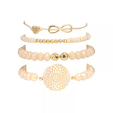Quad Lotus & Infinity Decor Bracelet