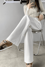 White Trendy Pants For Her