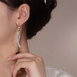 Silver Long Earrings