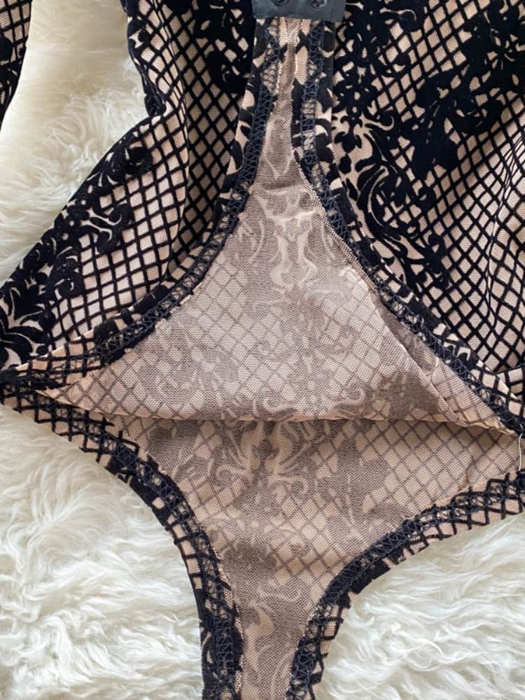 Stylish Patterned Bodysuit