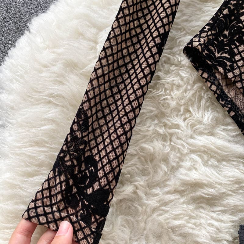 Stylish Patterned Bodysuit