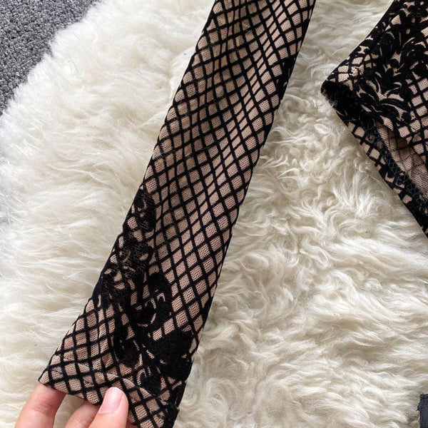 Stylish Patterned Bodysuit